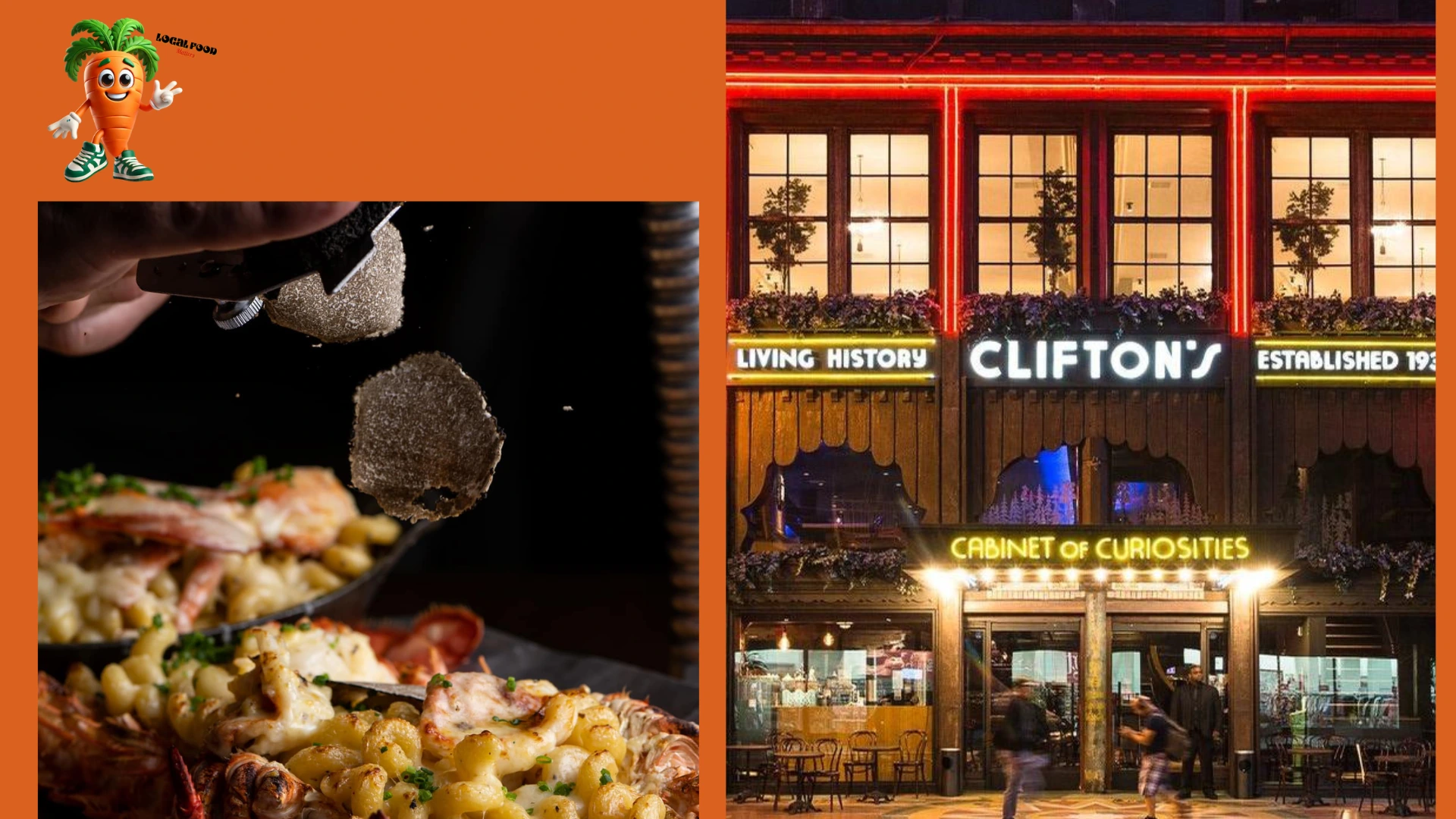 Fun Restaurants in Los Angeles for Birthdays: 1. Barton G. Los Angeles, 2. Clifton’s Republic